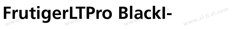FrutigerLTPro BlackI字体转换